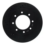 63367102L - : DFC Brake Rotor - Drilled and Slotted - Black for DYNAMIC FRICTION Image
