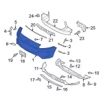 LJ6Z17D957BAPTM - : Bumper Cover for Ford: Escape Image