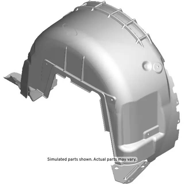 23208845 - : Passenger Side Rear Wheelhouse Liner for GM Image