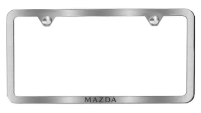 C9N5V4027 - Exterior: License Plate Frame, Brushed Slimline for Mazda Image