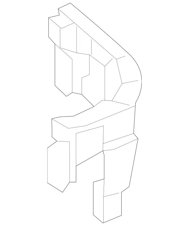 1728856400 - Attachment Parts: Basic Carrier, Bumper for Mercedes-Benz: SLC300, SLC43 AMG, SLK250, SLK300, SLK350, SLK55 AMG Image image