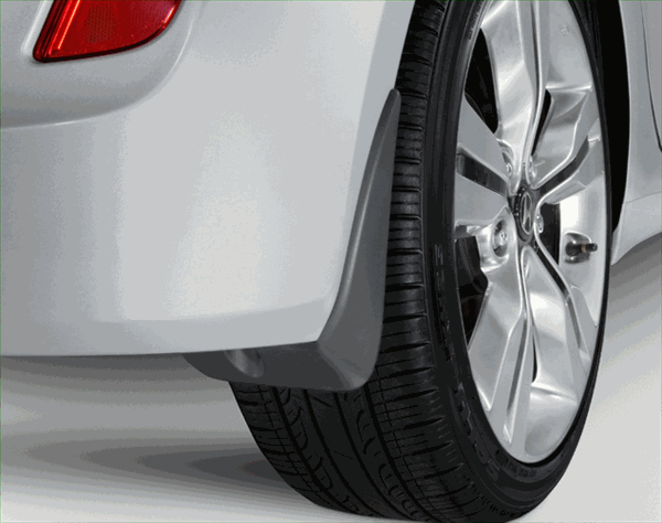 2VF46AC700 - : 2013-2019 Hyundai Splash Guards Rear for Hyundai: Genesis Coupe, Sonata, Veloster Image