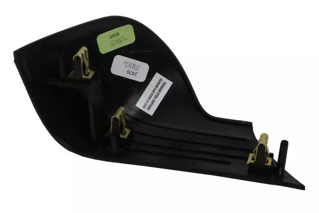 Jet Black Front Passenger Side Door Armrest Cover Trim - GM (22824678)