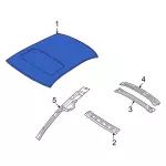 7G1Z5450202B - Body: Roof Panel for Ford: Taurus | Mercury: Sable Image