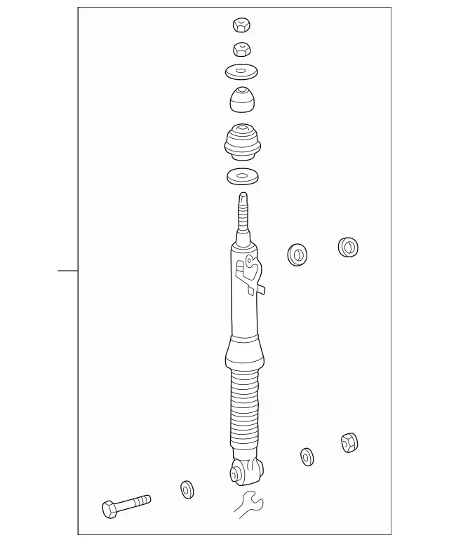 2083200013 - : Hydropneumatic Spring Leg for Mercedes-Benz Image