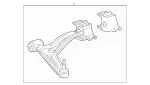 1763300200 - Front Axle: Transverse Control Arm for Mercedes-Benz: GLA250 Image