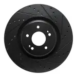 63321048R - : DFC Brake Rotor - Drilled and Slotted - Black for DYNAMIC FRICTION Image