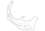 2128851438 - Detachable Parts: Trim, Bumper for Mercedes-Benz Image