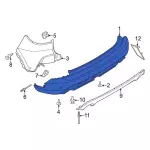 PJ6Z17K835SCPTM - Body: Bumper Cover for Ford: Escape Image