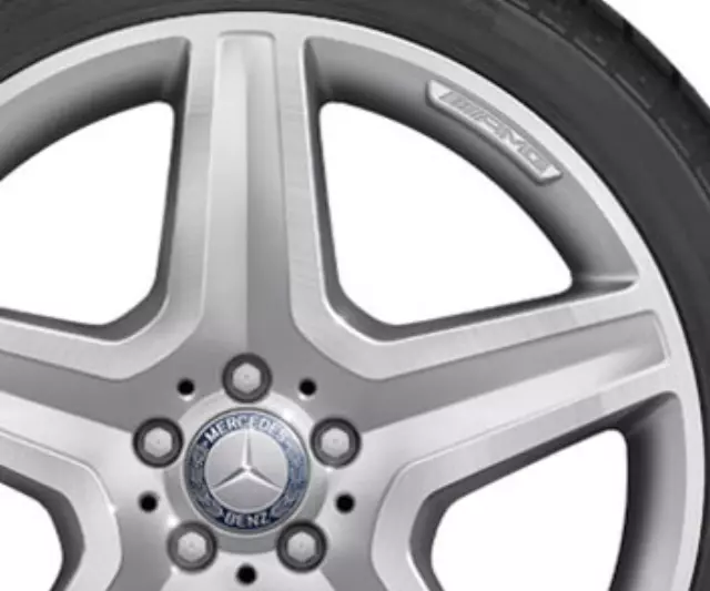 16640137007X25 - : Wheel AMG 5-Twin-Spoke 53.3 cm (21 Inch) - High-Sheen for Mercedes-Benz: GLE300d, GLE350, GLE400, GLE43 AMG, GLE550e, GLE63 AMG, GLE63 AMG S Image