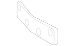 2178850781 - Body: License Bracket for Mercedes-Benz Image