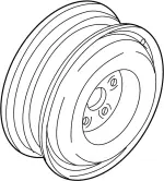 40300JK00A - : Wheel, Spare for INFINITI: EX35, G35, G37 Image