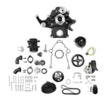20291BK - : Holley Black Mid-Mount Complete Accessory System for Holley Image