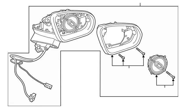 1778105000 - Body: Mirror Assembly for Mercedes-Benz Image