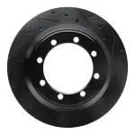 63354160R - : DFC Brake Rotor - Drilled and Slotted - Black for DYNAMIC FRICTION Image