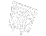 2049202400 - Rear Seat: Backrest Frame for Mercedes-Benz Image