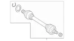2223502004 - Rear Axle: Rear Axle Shaft for Mercedes-Benz: Maybach S650, S63 AMG, S65 AMG Image
