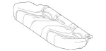 2579207100 - Rear Seat Bench: Padding, Rr Seat Cushion for Mercedes-Benz: CLS450, CLS53 AMG Image