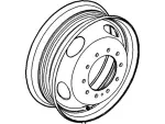 8C3Z1015K - : Wheel, Spare for Ford: F-250 Super Duty, F-350 Super Duty, F-450 Super Duty Image