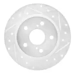 63191000R - : DFC Brake Rotor - Drilled and Slotted - Silver for DYNAMIC FRICTION Image