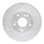 63159042L - : DFC Brake Rotor - Drilled and Slotted - Silver for DYNAMIC FRICTION Image