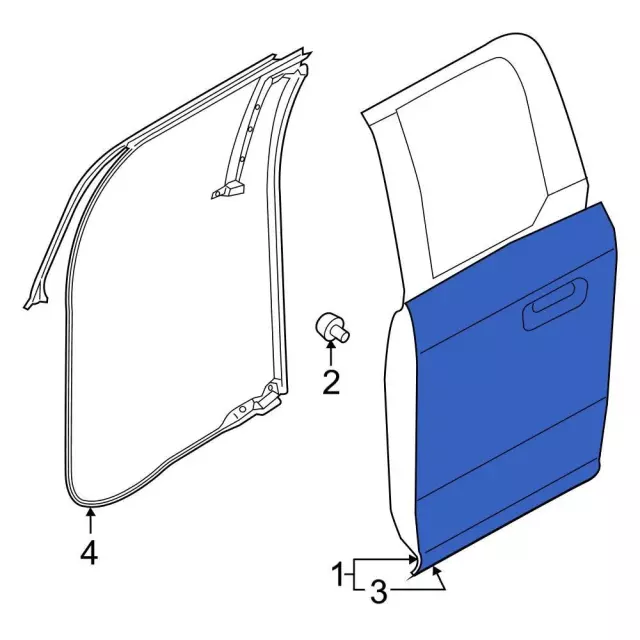 Panel Assembly Door Outer - Ford (ML3Z-1624701-C)