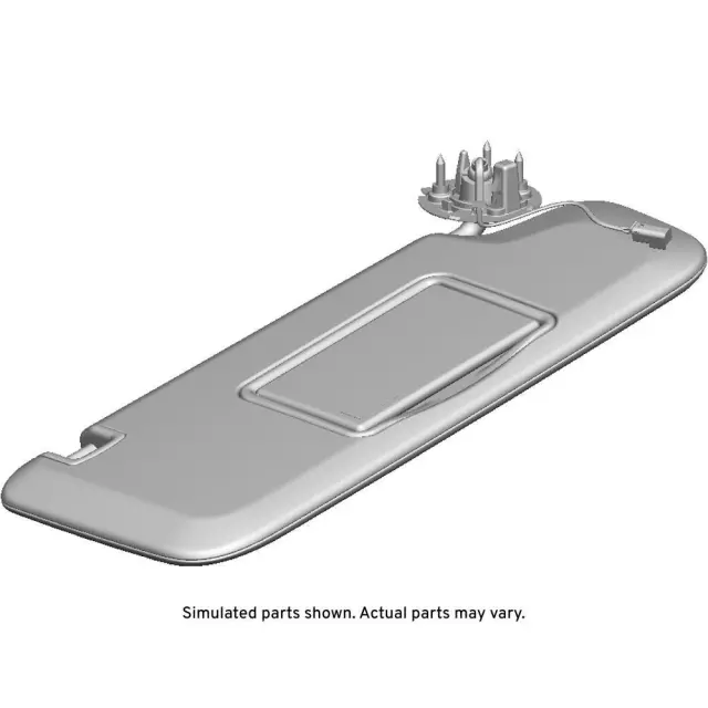 84507156 - : Light Ash Gray Passenger Side Sunshade for Chevrolet: Volt Image