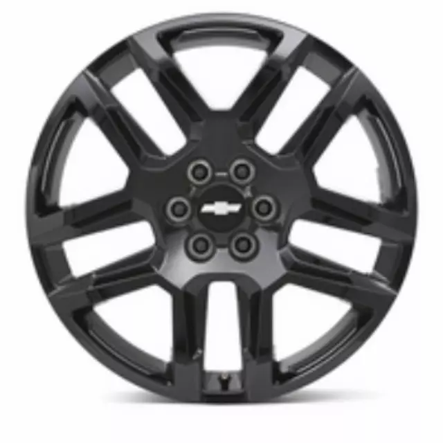 84208837 - : 20x8-Inch Aluminum 5-Split-Spoke Wheel in Gloss Black for Chevrolet: Blazer Image