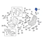 LL1Z78611A08AD - Body: Headrest for Ford: Expedition Image