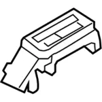 7T4Z7D443B - Body: Bezel for Ford: Edge Image