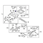 LX6Z1A462A - Body: Spare Support for Ford: Escape | Lincoln: Corsair Image