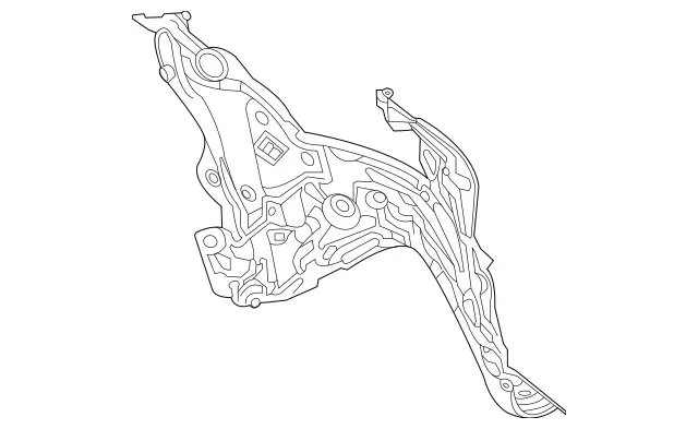 1676209902 - Cowl, Front Panel: Partition for Mercedes-Benz: GLE350, GLE450, GLE450e, GLE53 AMG, GLS450 Image image