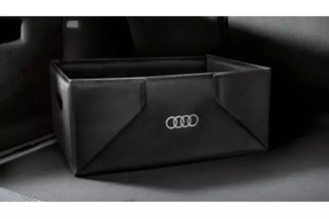 8U0061109 - Interior: Audi Interior Cargo Box Black for Audi: A3, A3 Quattro, A3 Sportback e-tron, A4 allroad, A4 Quattro, A5 Quattro, A5 Sportback, A6 allroad, A6 Quattro, A7 Quattro, A7 Sportback, A8 Quattro, allroad, e-tron GT, e-tron Sportback, Q3, Q4 e-tron, Q5, Q5 Sportback, Q7, Q8, Q8 e-tron, R8, RS e-tron GT, RS3, RS5, RS5 Sportback, RS7, S3, S4, S5, S5 Sportback, S6, S7, S8, SQ5, SQ5 Sportback, SQ7, SQ8, SQ8 e-tron, TT Quattro, TT RS Quattro, TTS Quattro Image