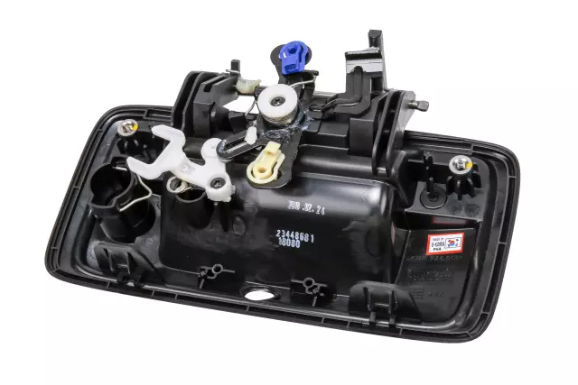 23448681 - : Black Pickup Box Tailgate Latch Handle for Chevrolet: Silverado 1500, Silverado 2500 HD, Silverado 3500 HD | GMC: Sierra 1500, Sierra 2500 HD, Sierra 3500 HD Image