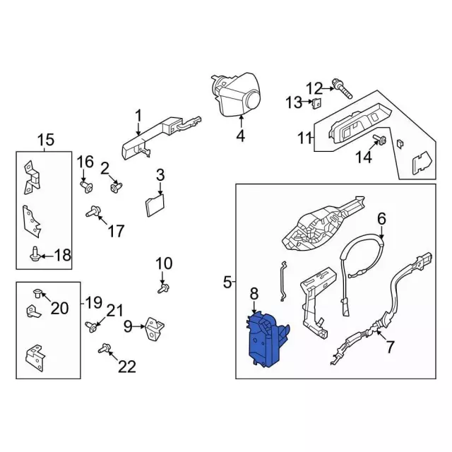 N2DZ78219A64D - : Lock Actuator for Ford: Bronco Image