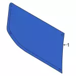 CK4Z6129700B - Body: Rear Glass for Ford: Transit-150, Transit-250, Transit-350, Transit-350 HD Image