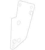 2097700123 - : Plate for Mercedes-Benz: CLK320, CLK350, CLK500, CLK55 AMG, CLK550, CLK63 AMG, E550 Image