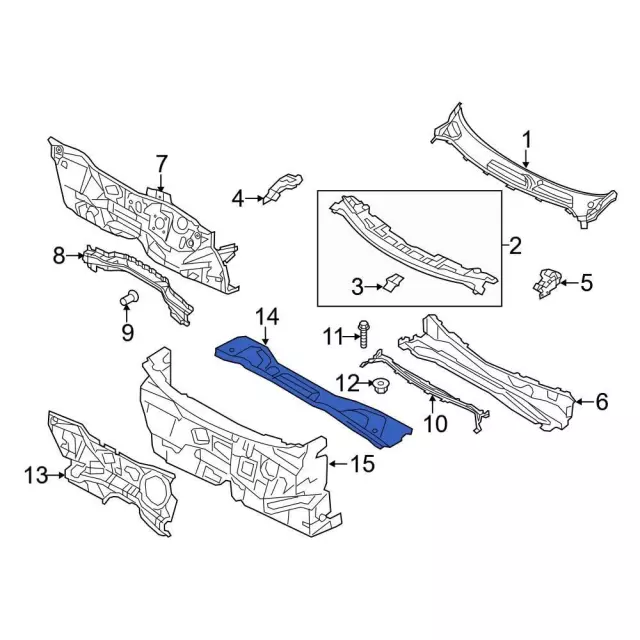AE8Z5401492A - Body: Insulator for Ford: Fiesta Image