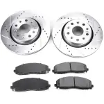 K7940 - : Z23 Daily Driver Carbon-Fiber Ceramic Brake Pad and Drilled &amp; Slotted Rotor Kit for PowerStop Image