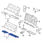 7L3Z1862901ED - Body: Seat Cover for Ford: F-150 Image