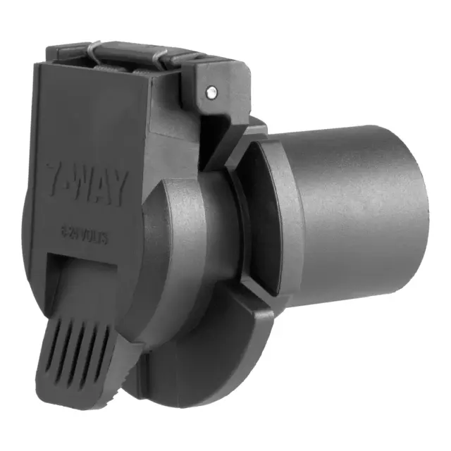 56415 - Exterior: Replacement OE 7-Way RV Blade Socket (Twists into USCAR) for CURT Image