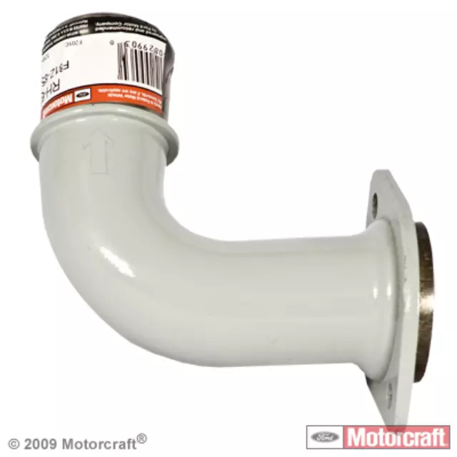 F81Z8592BA - Cooling System: 1994-2003 Ford - Thermostat Housing for Ford: E-350 Econoline, E-350 Econoline Club Wagon, E-350 Super Duty, Excursion, F-250, F-250 HD, F-350 Image