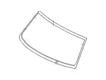 6L5Z1003100AA - : Windshield for Ford Image