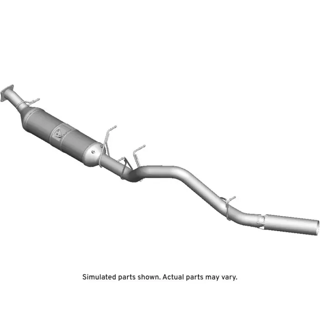 23105744 - Exhaust: Muffler &amp; Pipe for Chevrolet: Silverado 2500 HD, Silverado 3500 HD | GMC: Sierra 2500 HD, Sierra 3500 HD Image