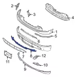 NL3Z8419BA - Body: Lower Molding for Ford: F-150 Lightning Image