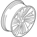 JL7Z1007E - : Wheel, Alloy for Lincoln: Navigator Image