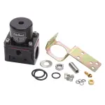 174053 - : Carbureted Adjustable Bypass Fuel Pressure Regulator (180 GPH) in Black Finish for Edelbrock Image