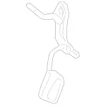 2124901437 - Exhaust System: Suspension, Exh. Gas Line for Mercedes-Benz Image