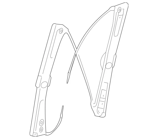 2167200446 - Front Doors: Window Lifter for Mercedes-Benz: CL550, CL600, CL63 AMG, CL65 AMG Image image