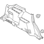 EB5Z7831013LB - Body: Quarter Trim Panel for Ford: Explorer, Police Interceptor Utility Image